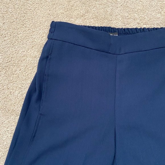 NWT Madewell Huston pull on crop pants navy blue size XS - Picture 2 of 9